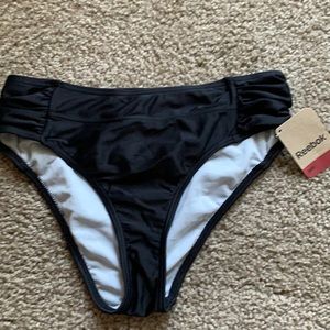 Reebok women’s swim bottoms side shirred briff